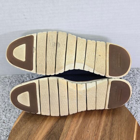 Cole Haan ZeroGrand Stitchlite Marine Blue Wingtip Casual Daily Oxford Mens 11 M - Picture 9 of 14